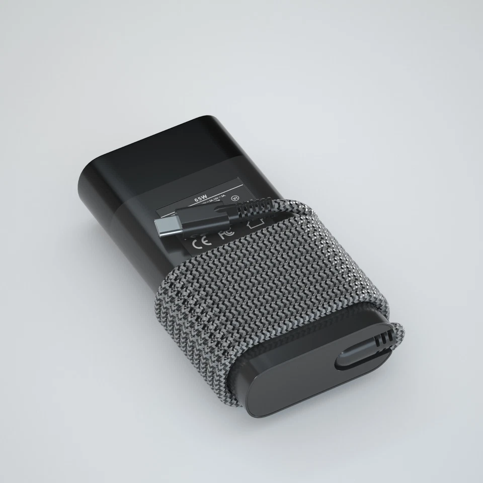 New Slim 65W Laptop Charger USB C For HP Elitebook x360, Pavilion Envy Elite x2 - Image 2 of 4