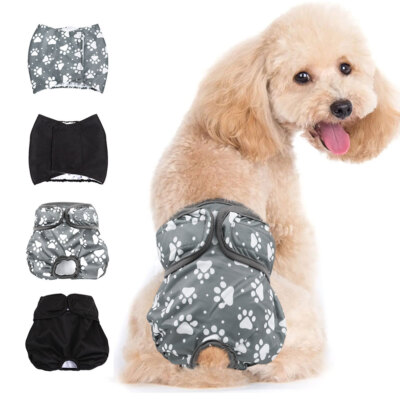 Reusable Washable Dog Diapers for Female/Male Nappy Sanitary Soft Panties XS-XL