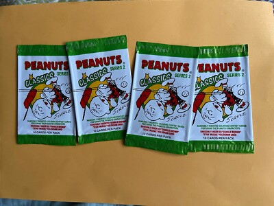 1993 ProSport Peanuts Classics Series 2 4x Empty Cards Wrappers Used Condition