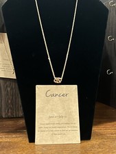 Cancer -Zodiac Sign Necklaces Beautiful Pendant and Chain Great Gift
