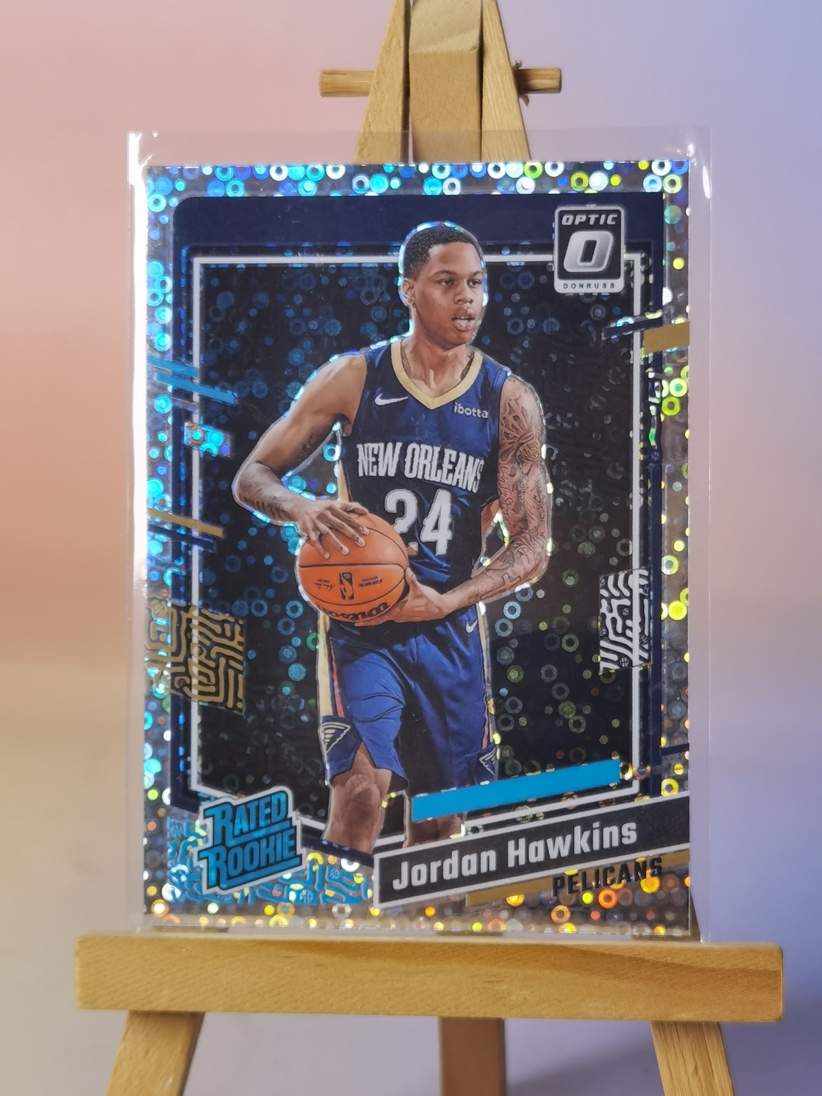 2023-24 Donruss Optic Jordan Hawkins Fast Break Holo Prizm Rated Rookie #238