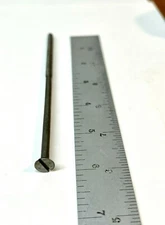 (10) #10-24x6 Flat Head Slotted Machine Screws Plain Steel  3/16x6" Extra Long 