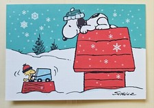 Peanuts "Snoopy  Woodstock"/ Christmas Greeting Card  Envelope 7x5 " 