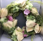 Summer Flowers Artificial Door/ Wall Wreath 22” Dia NIP