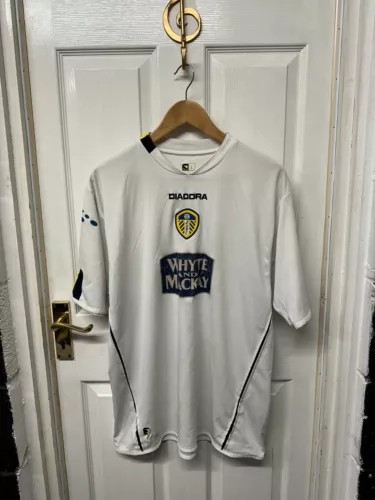 Leeds United Football Shirt Size L | Diadora Whyte and Mackay Top Home LUFC Vtg