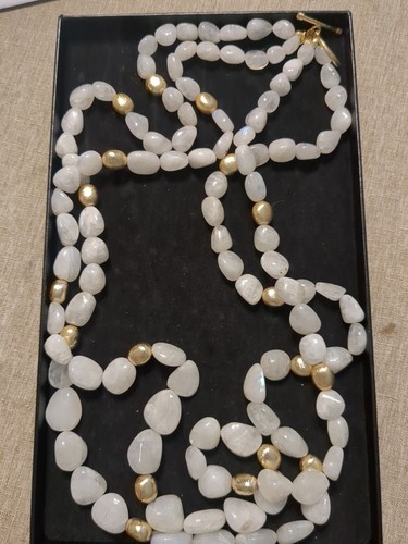 Connie Craig Carroll Faux Quarz Halskette mit Goldakzenten