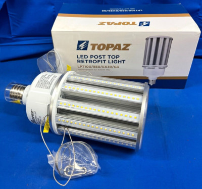 TOPAZ LPT100 LED POST TOP RETROFIT LIGHT 100-277V 50/60HZ 1.0A