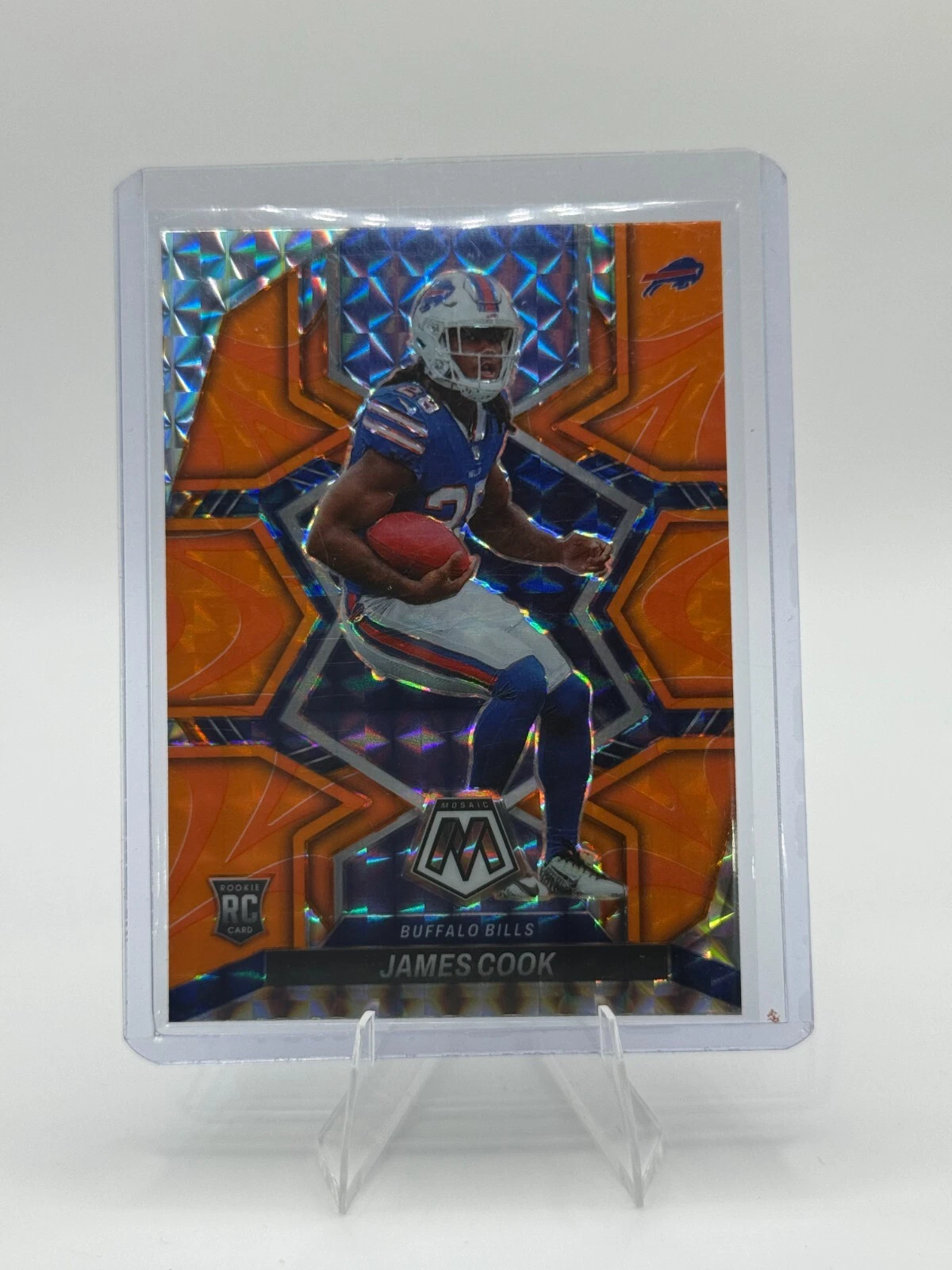 2022 Panini Mosaic - Rookies James Cook #309 Mosaic Reactive Orange Prizm (RC)