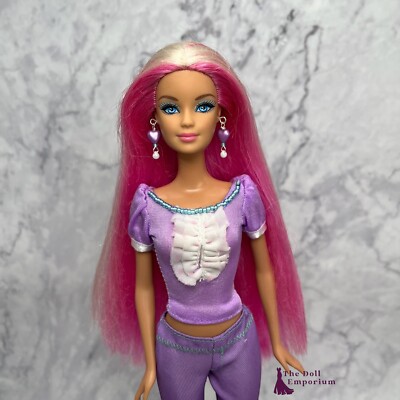 Barbie Hairtastic Doll Pink Hair Doll, Restyled UK