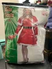 Simply Miss Santa Claus Christmas Adult Costume, One Size New!!!