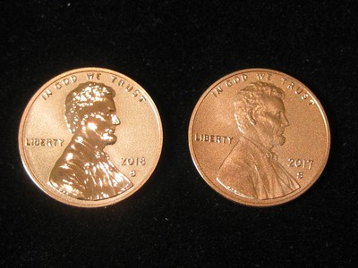 2017-S Enhanced & 2018-S Reverse Proof Gem Lincoln Cent Pair
