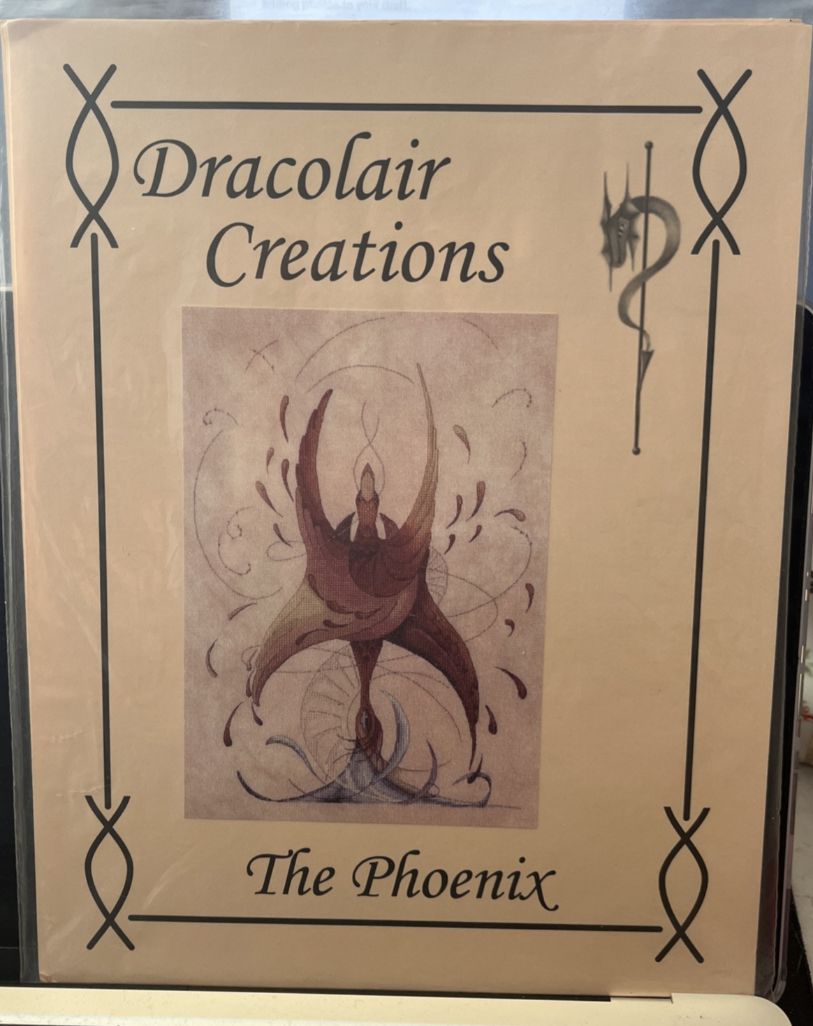 Dracolair Creations-The Phoenix Cross Stitch Pattern
