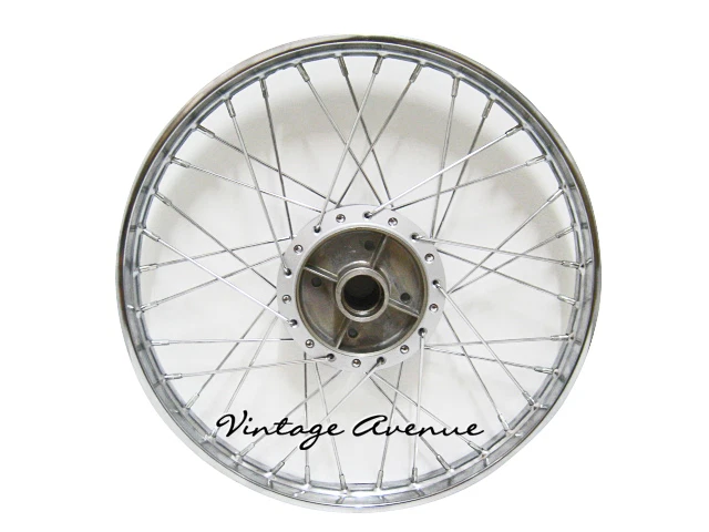 NUEVO*LLANTA TRASERA HONDA C100 CA100 C102 CA102 C105 CA105T + BUJE + RADIOS [R4S] Foto 3 de 3