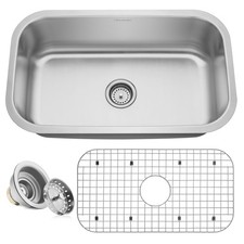 OPEN BOX - 30"x18"x9" Stainless Steel Single Bowl Undermount Kitchen Sink