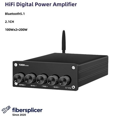 D323E TPA3223 100Wx2+200W HiFi Digital Power Amplifier 2.1CH Bluetooth 5.1 -new
