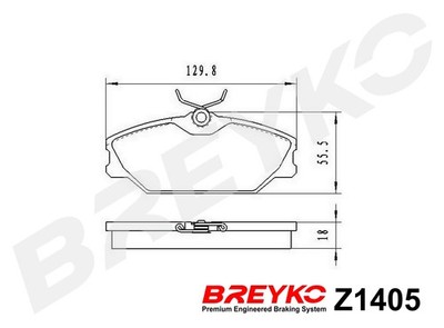 FOR VASCO BREYKO Z1405 PADS Z