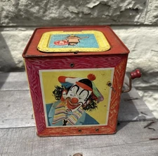 1961 Matty Mattel Jack in the Box Clown Vintage Not Working No.659