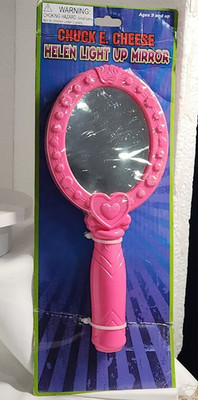 Chuck E Cheese Helen Chicken Light up Mirror handheld battery operated 10''