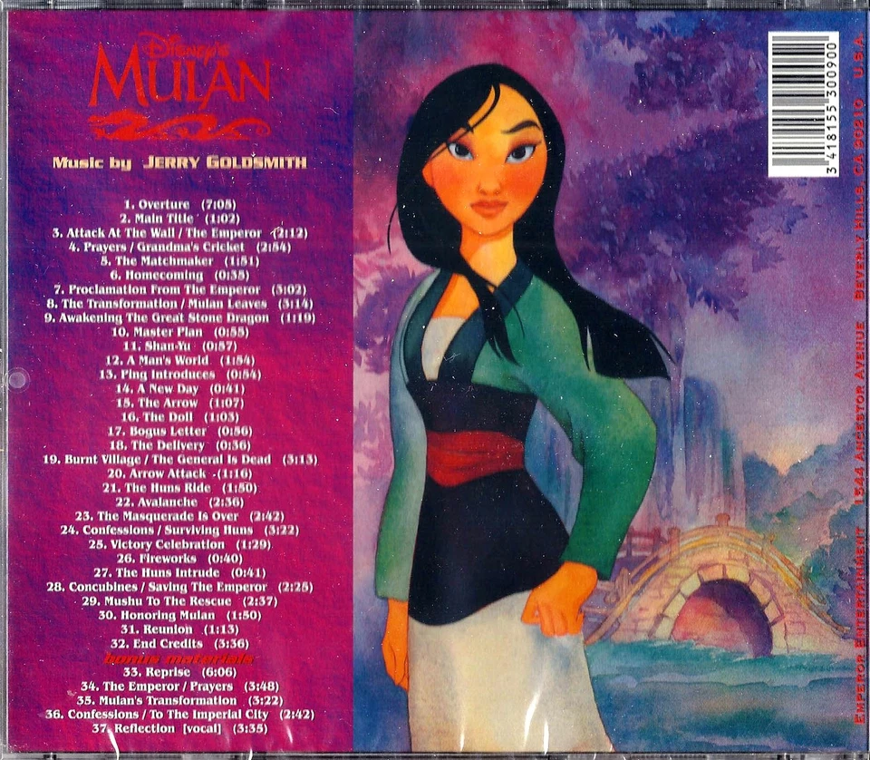 SC - MULAN (Complete Motion Picture Score) - Jerry Goldsmith + Bonus Material - Bild 2 von 2