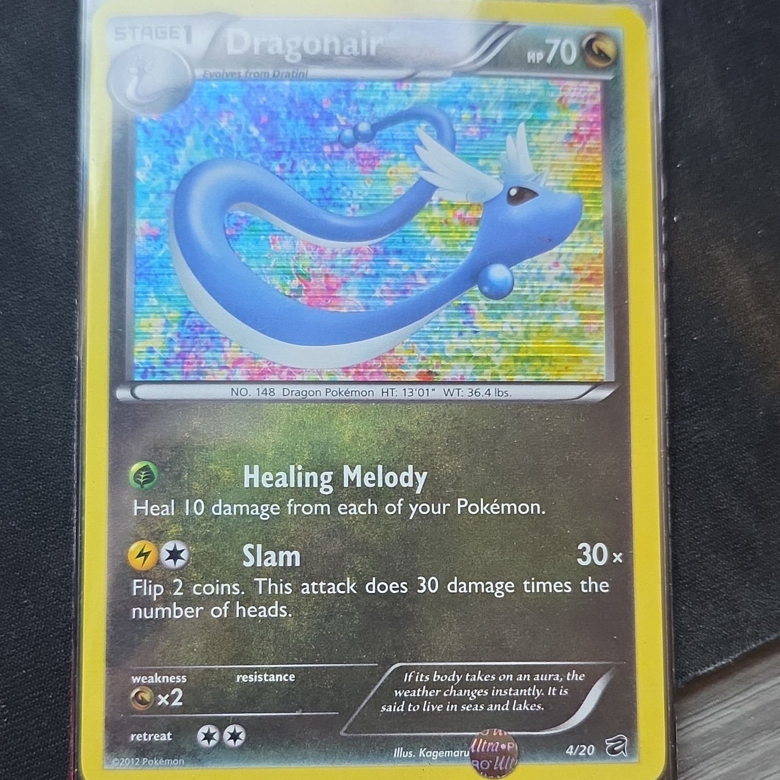 The Pokémon Company Pokémon TCG Dragon Vault Dragonair 4/20 Holo Rare 2012