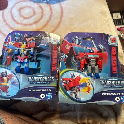 Transformers Earth Spark Optimus Prime And StarscreamToy Figure Age 6+