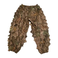 3D Real Leaf Mossy Oak Hunting Pants Size Large Outdoor Hunting Elastic Waist