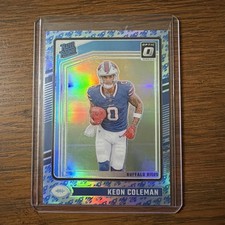 2024 Panini Donruss Optic - Rated Rookie Keon Coleman #263 Rocket Prizm (RC)