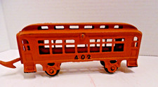 Vintage Train Street Trolly Car 402 Heavy Cast Iron