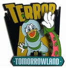 2015 Disney Haunted Lands Terror Tomorrowland Donald Duck Pin Rare