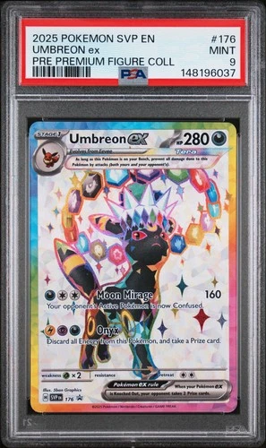 2025 POKEMON SVP PROMO PREMIUM FIGURE COLLECTION #176 UMBREON EX PSA 9