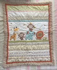 Kidsline Jungle Animals Crib Comforter Safari Nursery Quilt