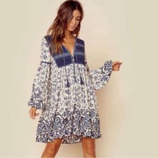 Spell and The Gypsy Elle Indigo mini dress XS
