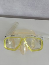Masque snorkeling Mares Marvel vintage tempered glass jaune