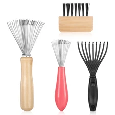 4Pcs Hair Brush Cleaner, Comb and Brush Cleaner Tool Set, Hairs Brush Cleaning T