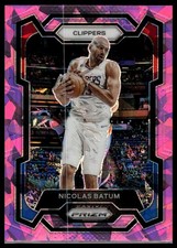 2023-24 Panini Prizm #262 Nicolas Batum Prizms Pink Ice