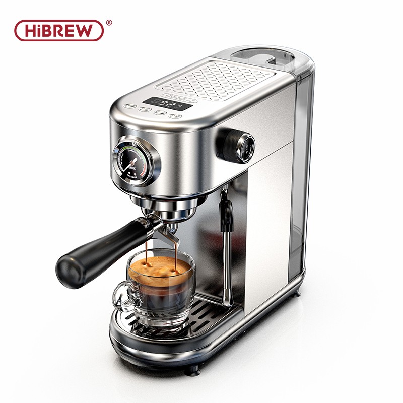 HiBREW H10B Halbautomatische Espressomaschine 20Bar Temperatur einstellbar EU