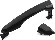 Front Or Rear Right Passenger Exterior Door Handle Black Compatible with Hyundai