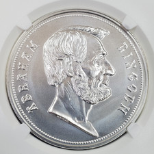 2023 US Abraham Lincoln Silver Medal-1 oz .999 Fine Silver-NGC MS70