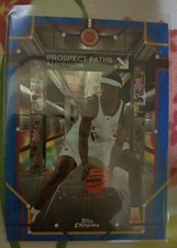 Topps 2025 Chrome Prospect Paths AJ Dybantsa West Insert Basketball Card #PP-7