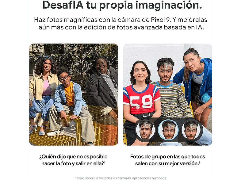 Móvil - Google Pixel 9, Obsidiana, 128 GB, 12 GB RAM, 6.3" Actua OLED - Imagen 3 de 4
