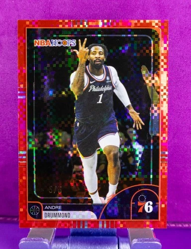 2025 Topps NBA Hoops Basketball Light Burst Red Andre Drummond #60