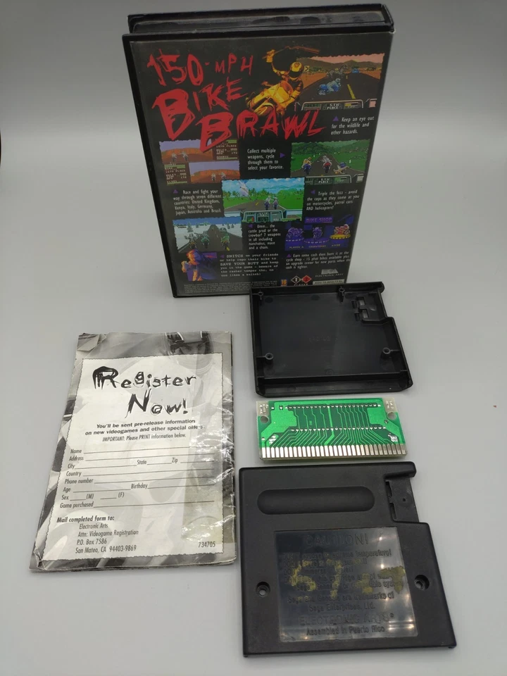 Road Rash 3 for Sega Genesis Complete In Box CIB - Image 2 of 2