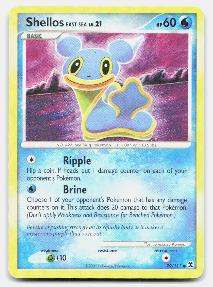 Shellos East Sea 79/111 Common Rising Rivals Pokemon LP