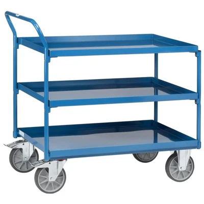 Fetra Transportgeräte Tischwagen 4930 400kg 3 Wannen 850x500mm, 4930