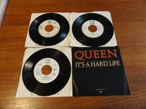 QUEEN RARE Save Me, Back Chat,  It's a Hard Life...CANADIAN LOT 7" 45 PROMO EX