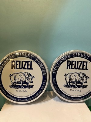 2 Reuzel Clay Matte Pomade 12oz New & Authentic