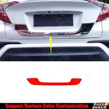 Rear Trunk Tail Gate Door Lid Cover Trim For Toyota C-HR 2016-2020 Bright Red