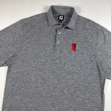 FootJoy Polo Shirt Mens Large Striped Michelob Ultra Performance Stretch Golf FJ