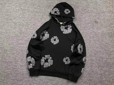 Denim Tears Cotton Wreath Tracksuit Black/Grey Hoodie & Jogger Set