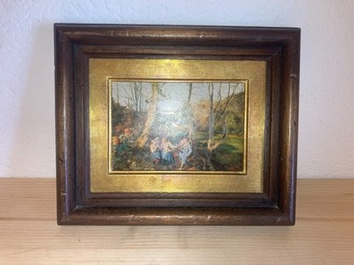 Waldmüller - Vorfrühling im Wienerwald - AK in Rahmen 26x21cm